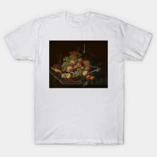 Still Life with Fruit by Severin Roesen T-Shirt